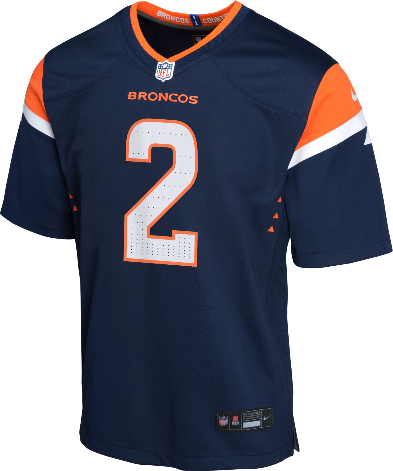 Nike Youth Denver Broncos Patrick Surtain II #2 Alternate Navy Game Jersey product image