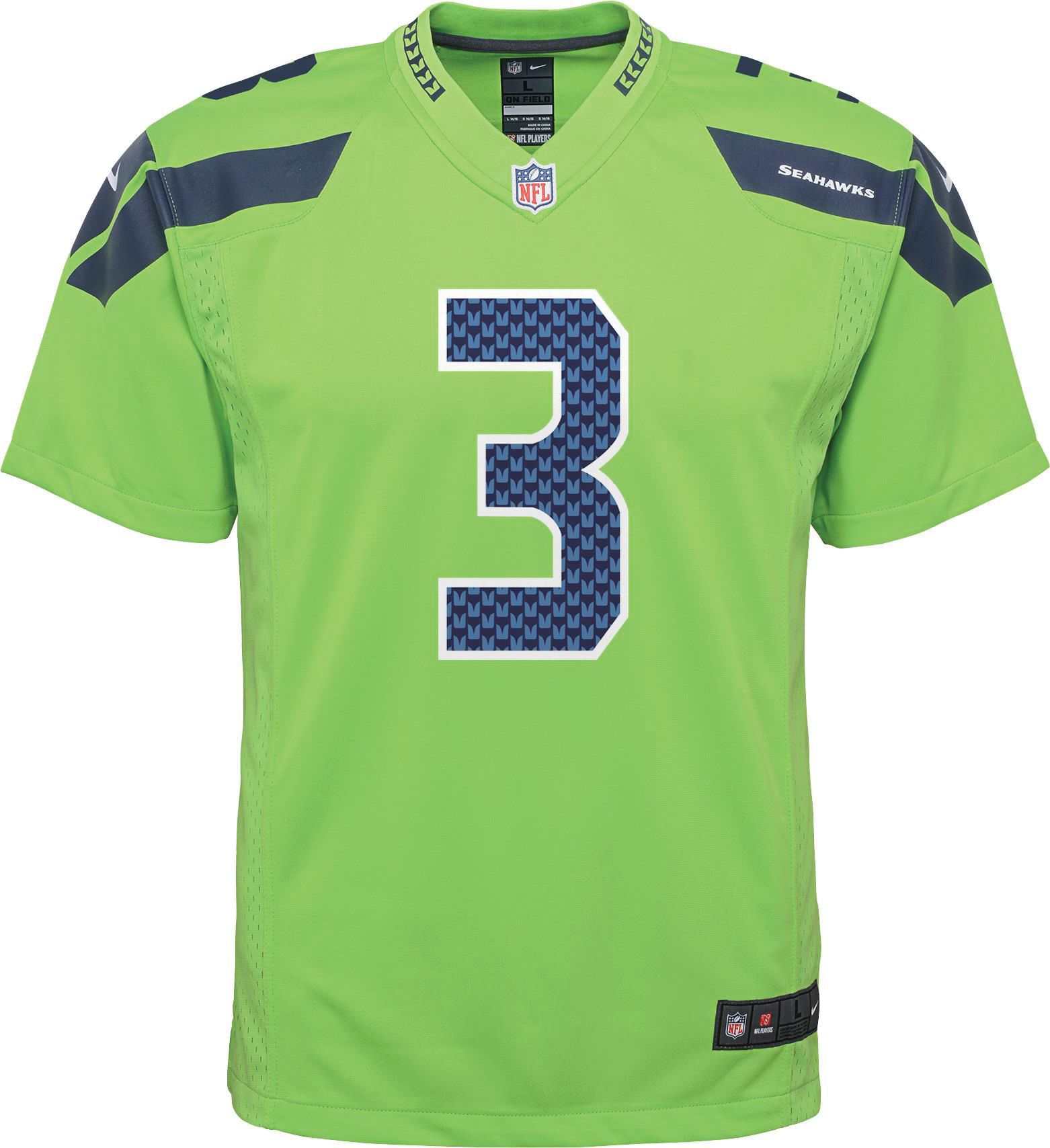Nike Youth Color Rush Game Jersey Seattle Seahawks Russell Wilson #3 product image