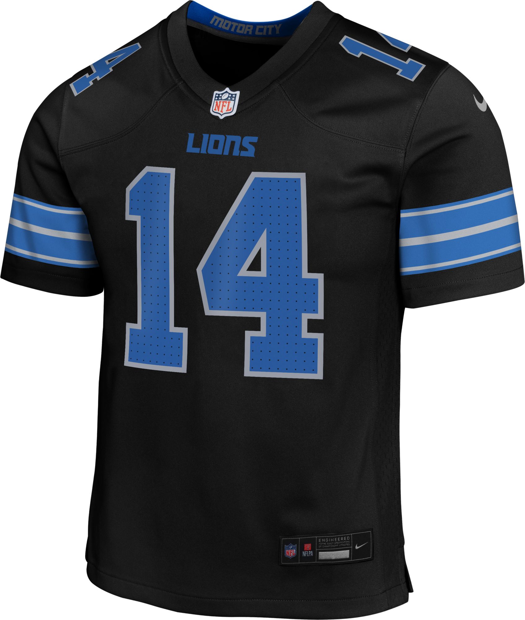 Nike Youth Detroit Lions Amon-Ra St. Brown #14 Alternate Black Game Jersey product image