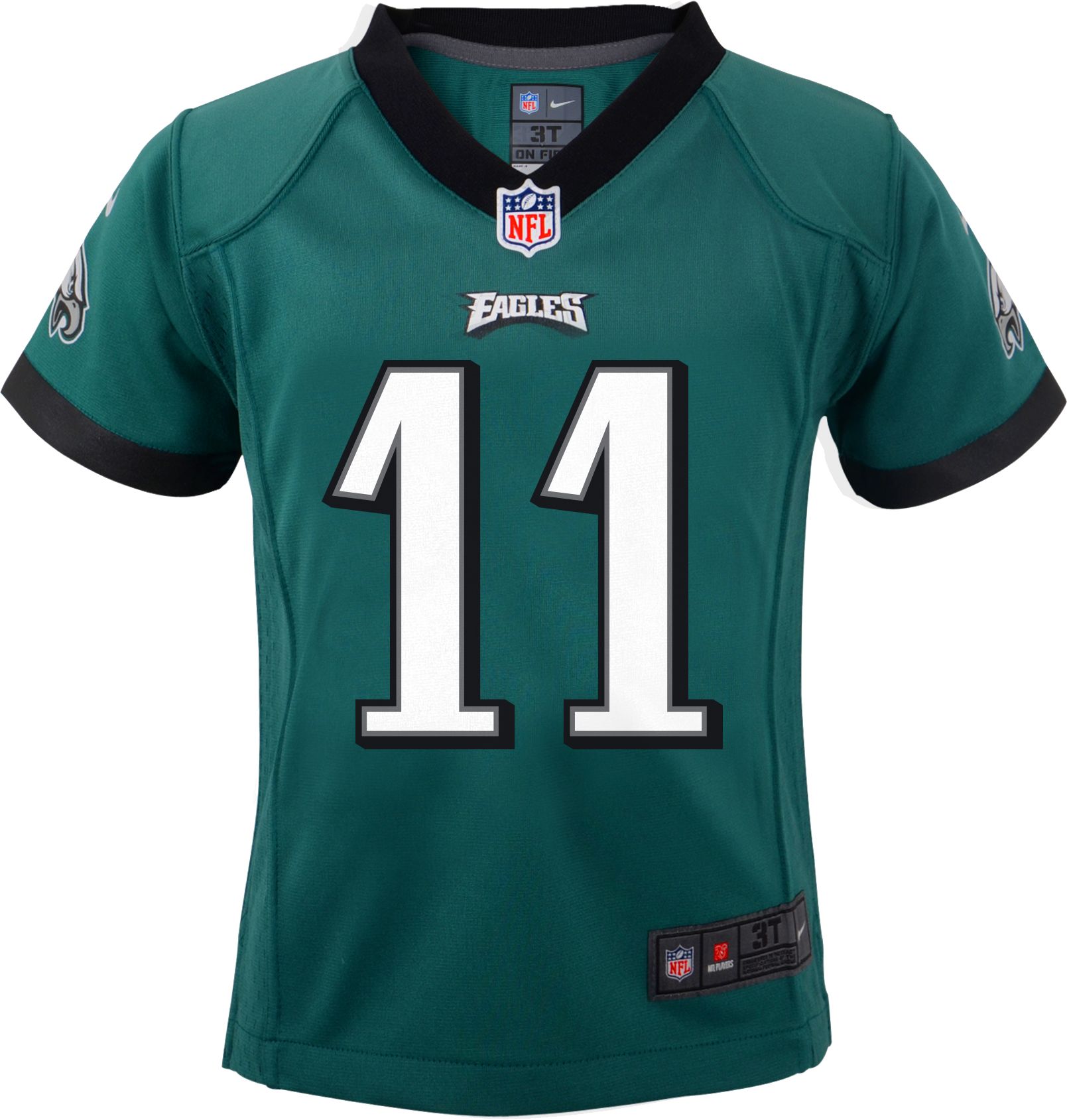 men's philadelphia eagles carson wentz nike green game jersey