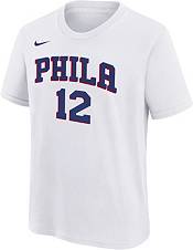 Nike Men's 2022-23 City Edition Philadelphia 76ers Tobias Harris #12 White Dri-Fit Swingman Jersey, Medium