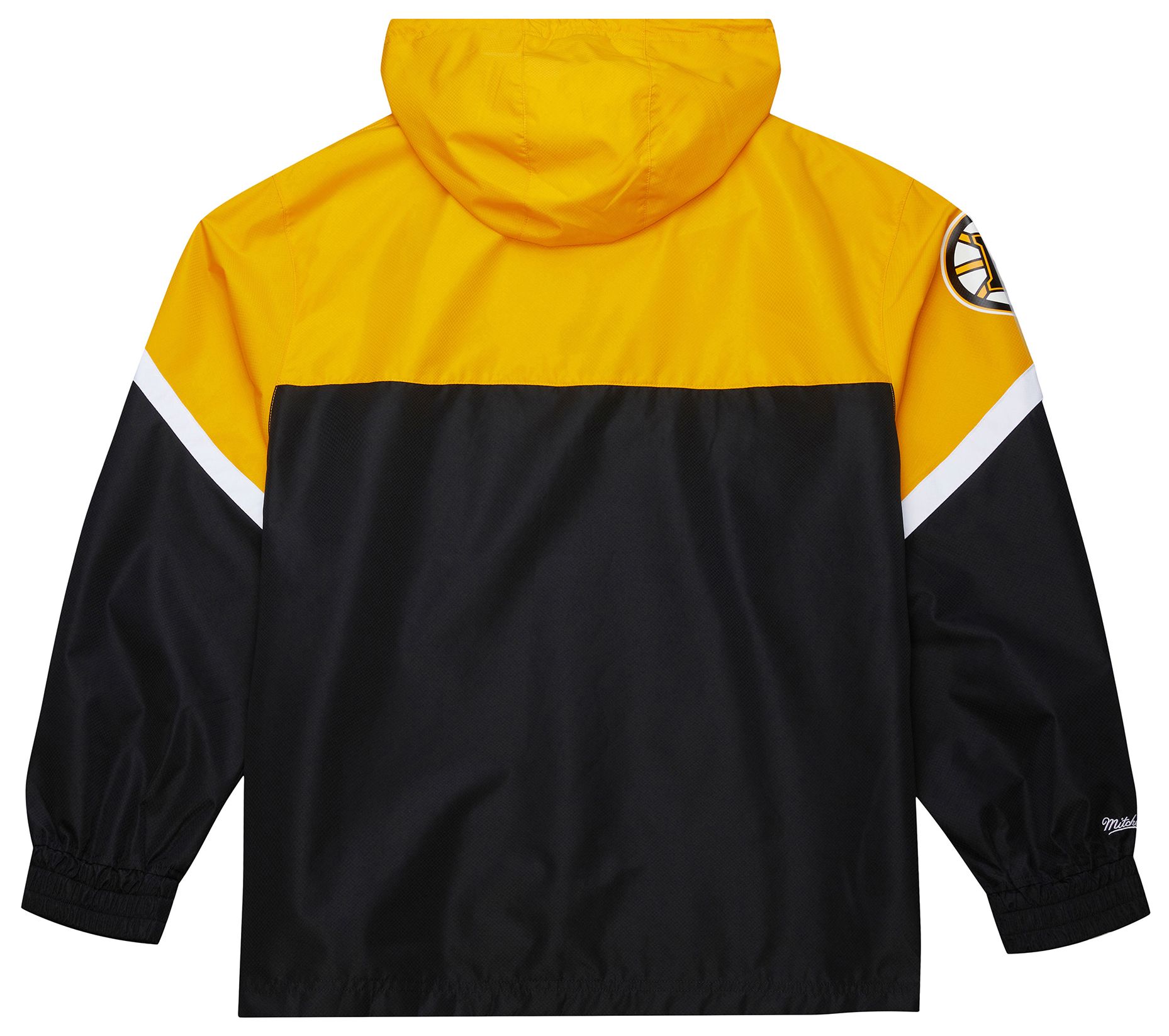 Mitchell & Ness Men's Boston Bruins Black Anorak Windbreaker Jacket product image