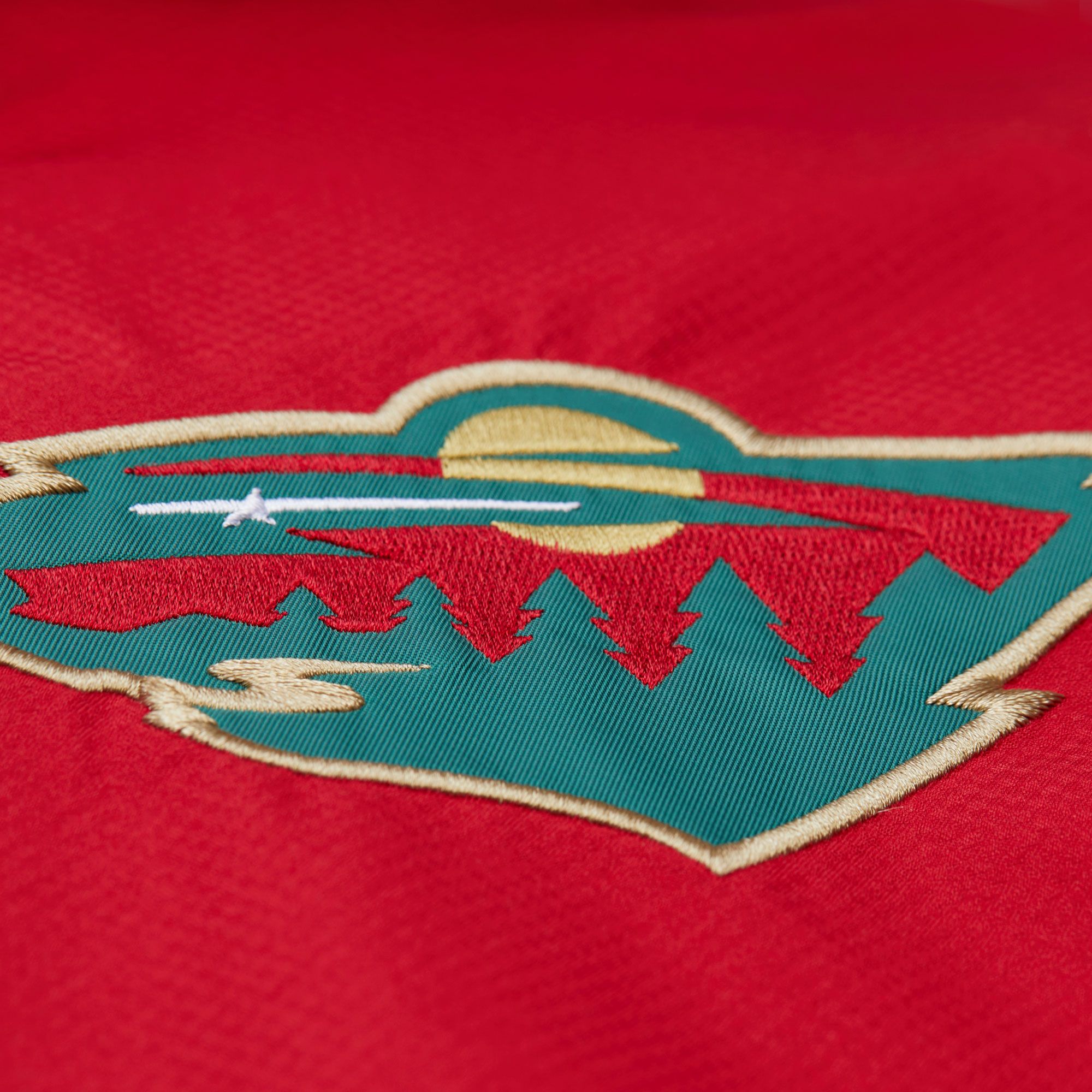 Mitchell & Ness Men's Minnesota Wild Green Anorak Windbreaker Jacket product image