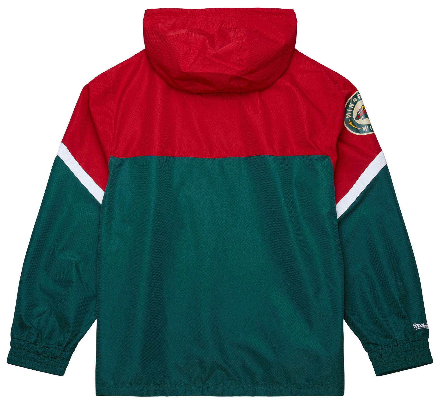 Mitchell & Ness Men's Minnesota Wild Green Anorak Windbreaker Jacket product image