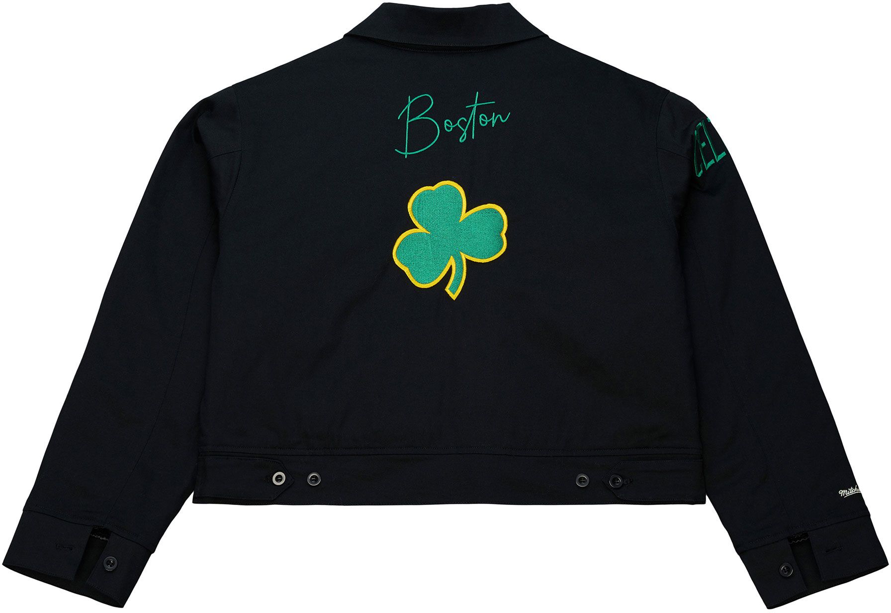 Mitchell & Ness Women's Boston Celtics Black Full-Zip Mechanic Jacket product image
