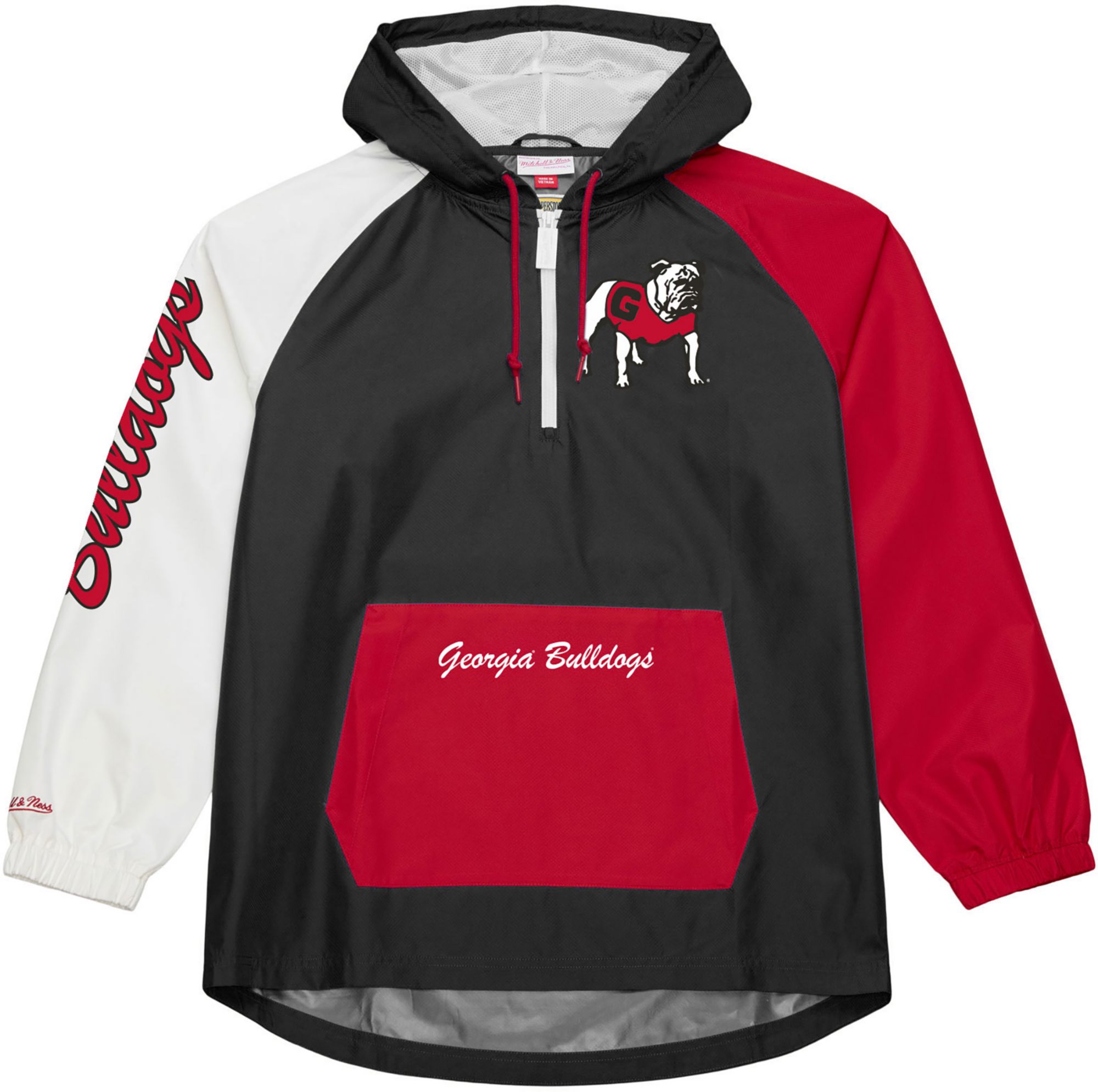Mitchell & Ness Men's Georgia Bulldogs Playoff Win 1/4-Zip Anorak Jacket product image