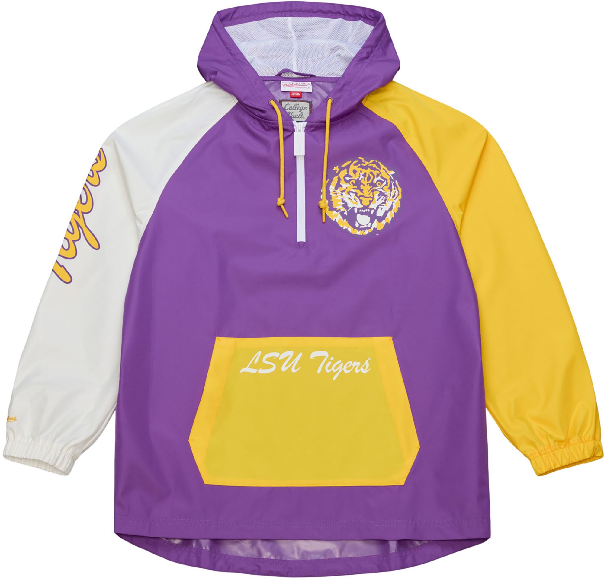 Mitchell & Ness Men's LSU Tigers Playoff Win 1/4-Zip Anorak Jacket product image