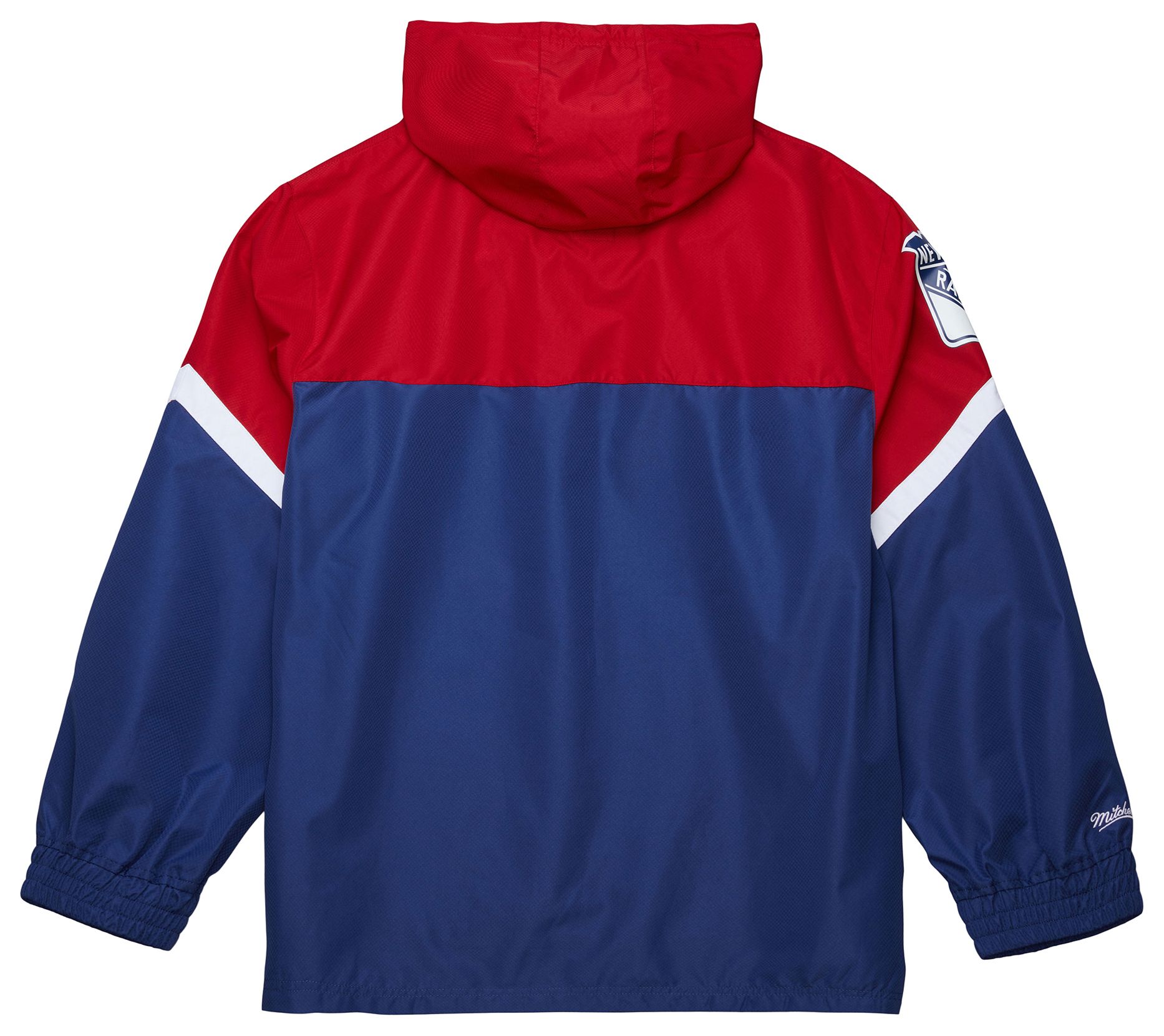 Mitchell & Ness Men's New York Rangers Blue Anorak Windbreaker