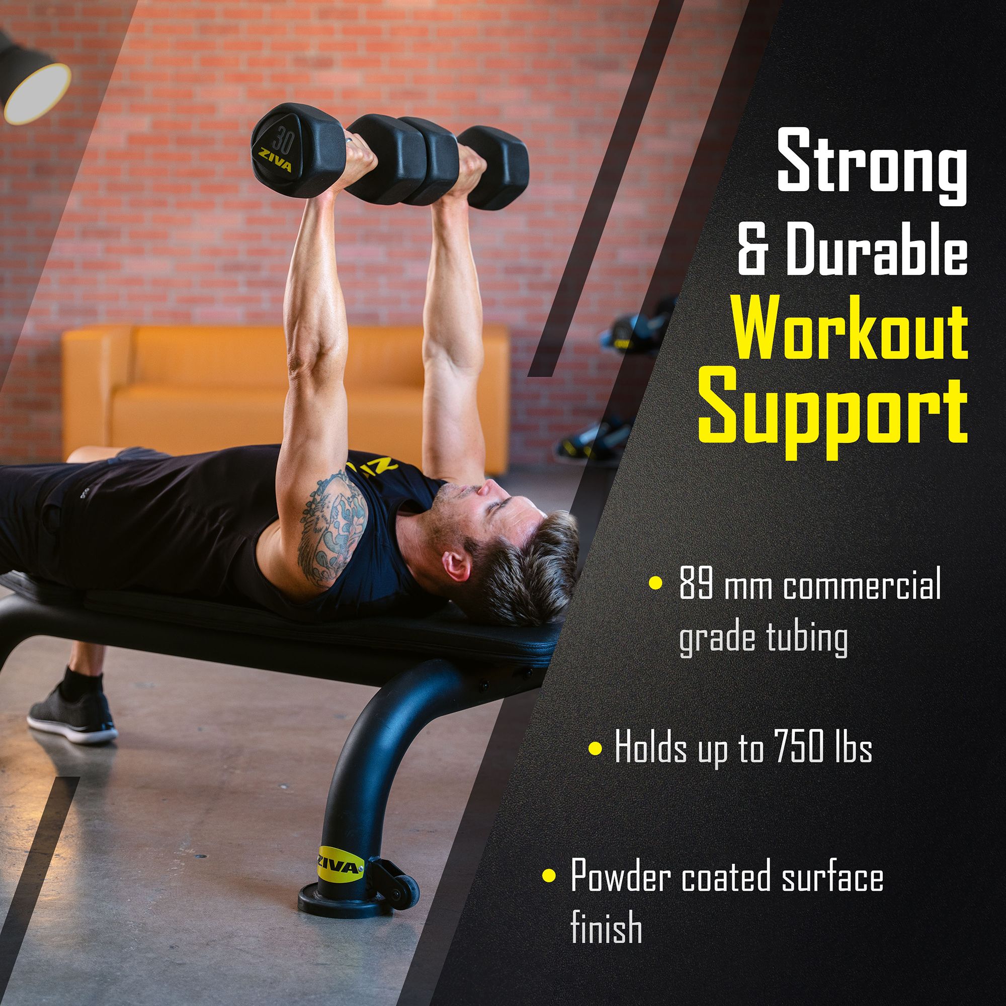 ZIVA Commercial Flat Bench product image