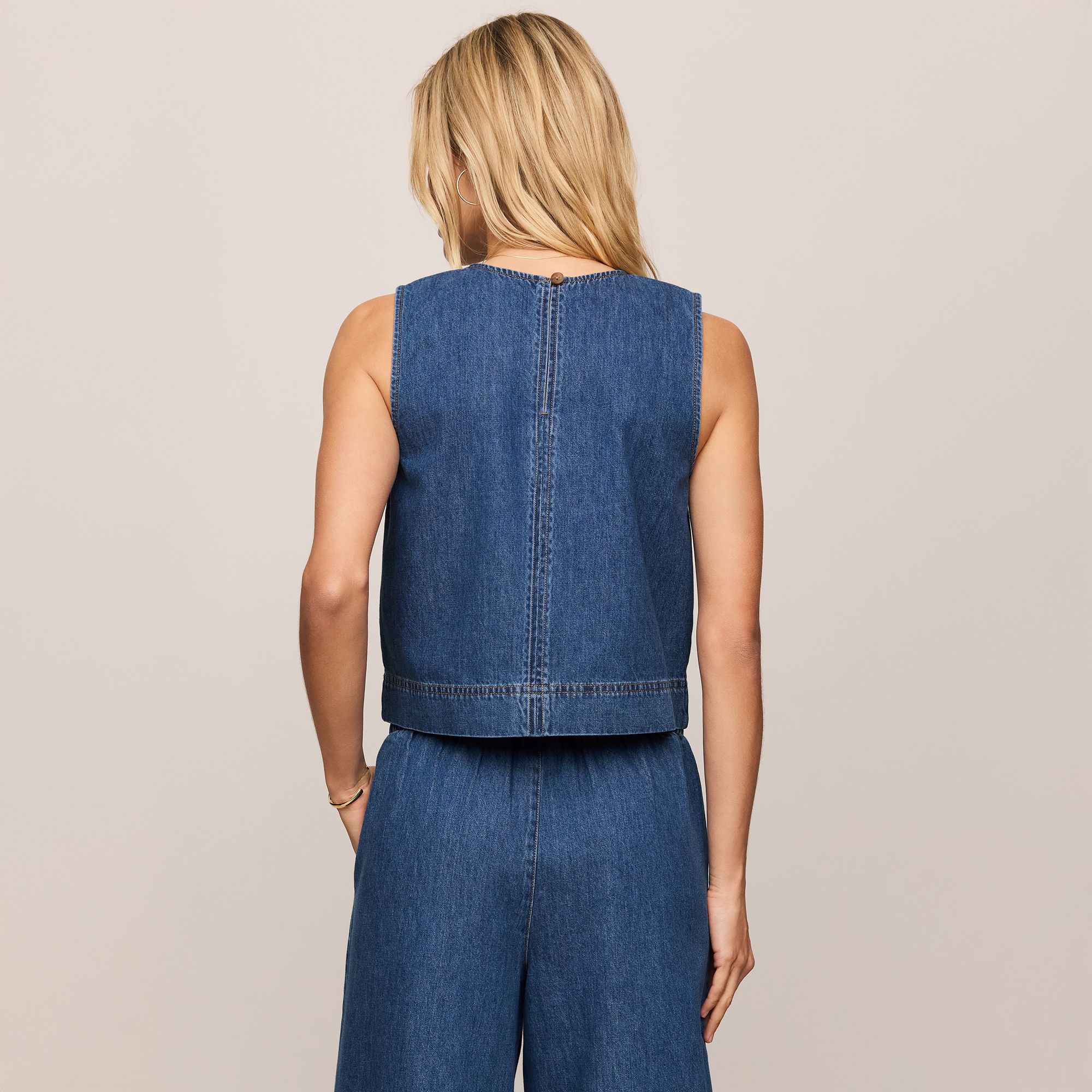 Z Supply Women's Sun Seeker Denim Cropped Tank Top product image