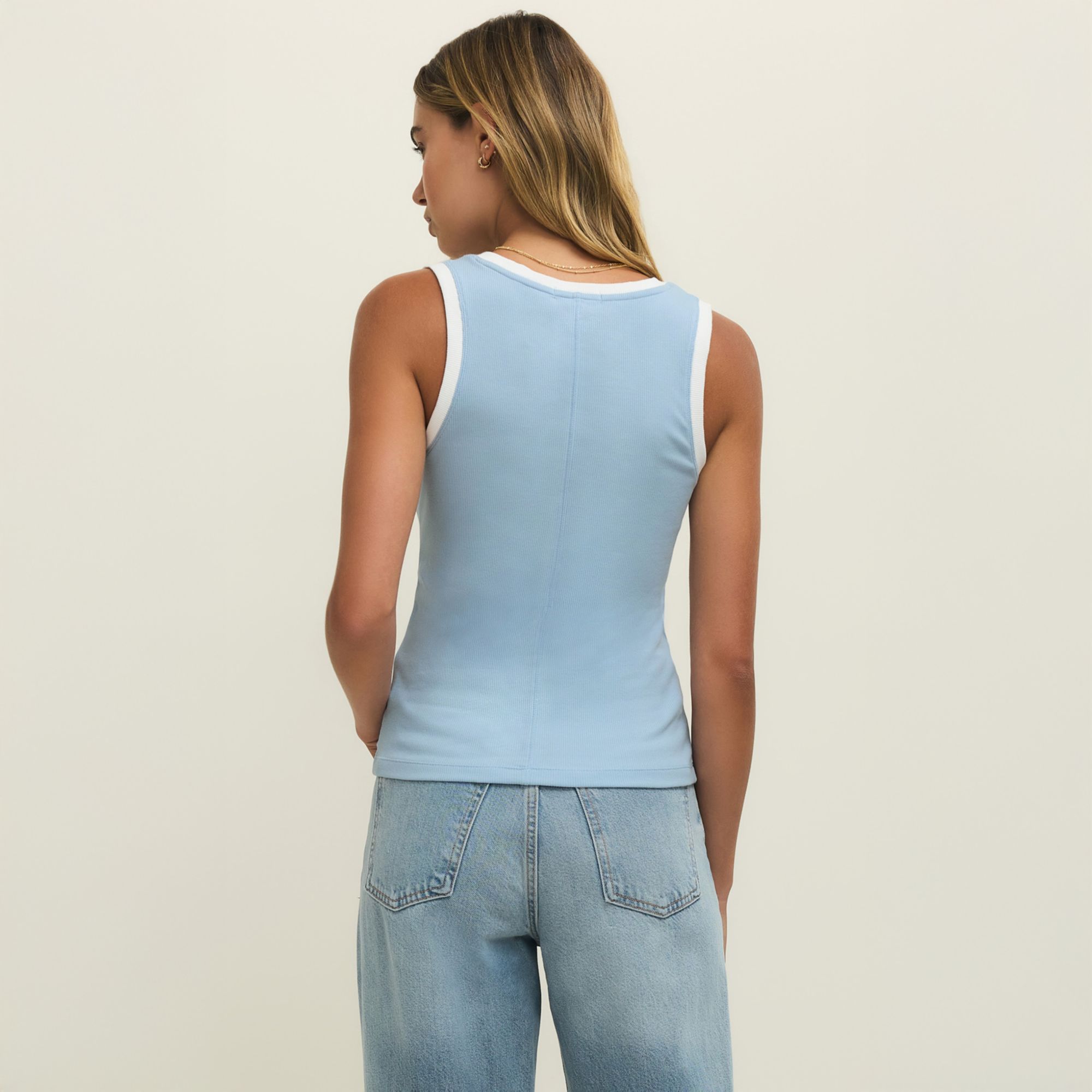 Z Supply Women's Sirena Contrast Rib Tank Top product image