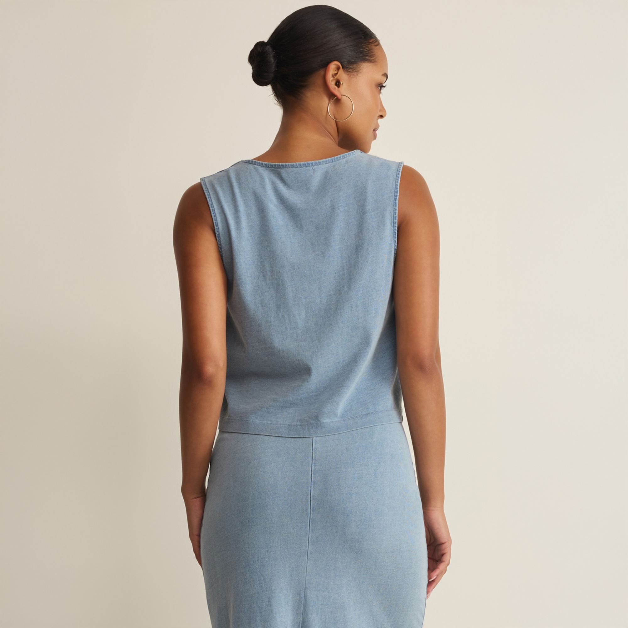Z Supply Women's Noelle Jersey Denim Top product image
