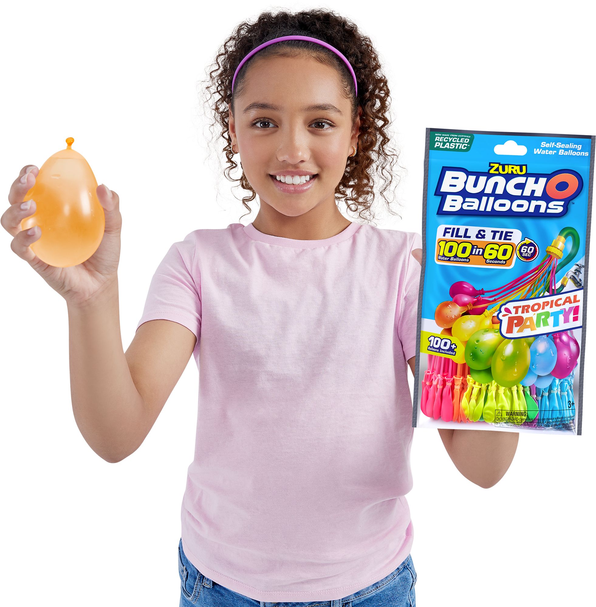 Zoofy Bunch O Balloons Tropical Party Rapid-Filling Self-Sealing Water Balloons product image
