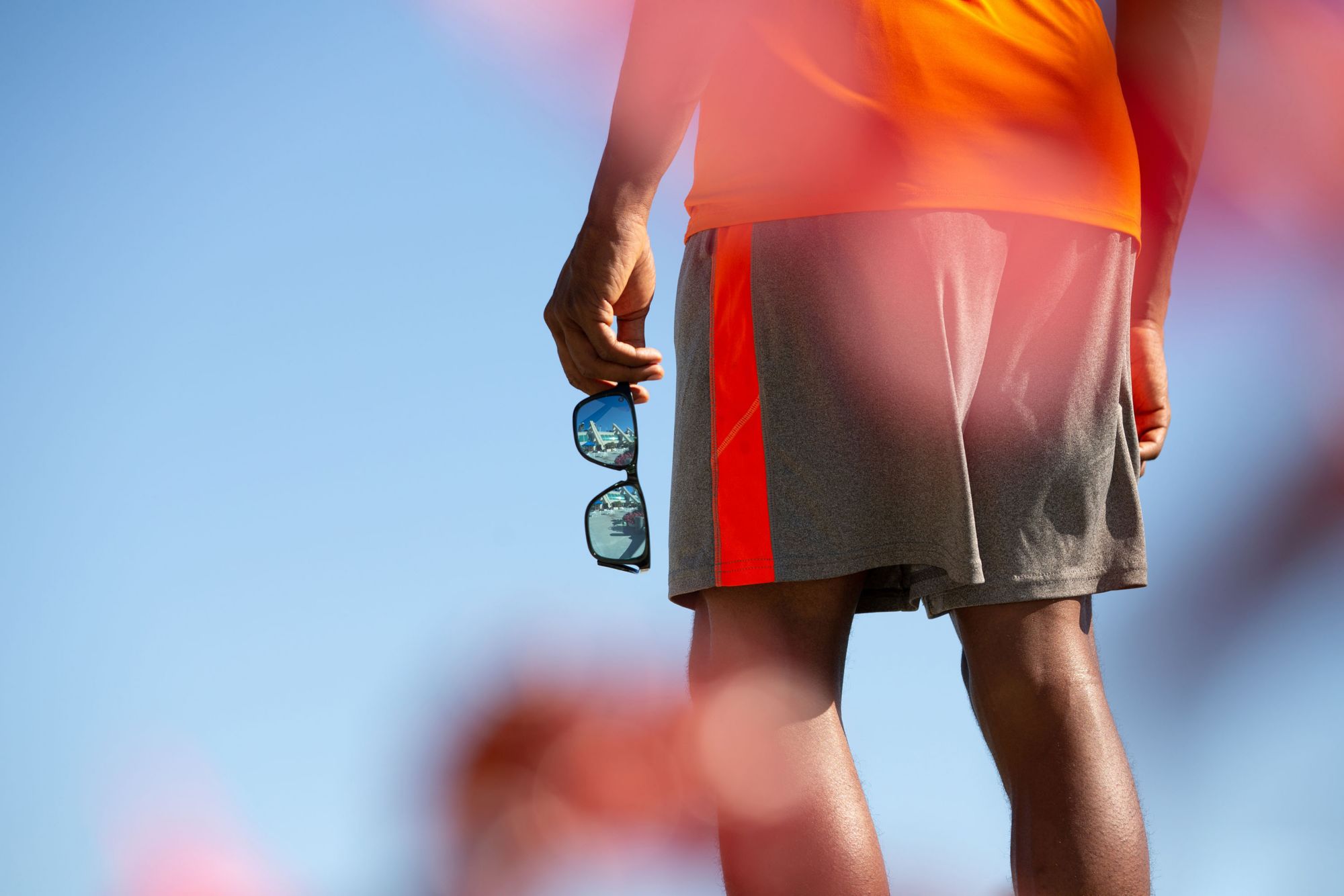 Knockaround Fast Lanes Sport Polarized Jelly Black / Sky Blue Sunglasses product image