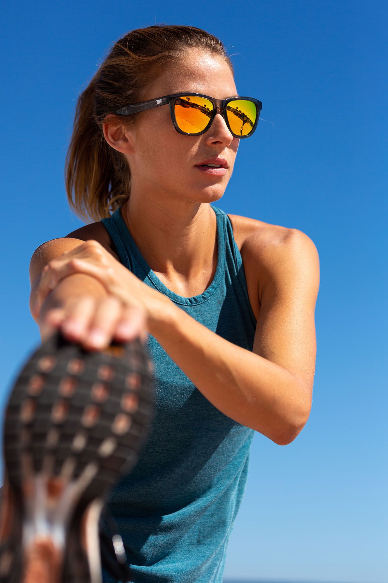 Knockaround Premiums Sport Polarized Clear Grey/Sunset Sunglasses product image