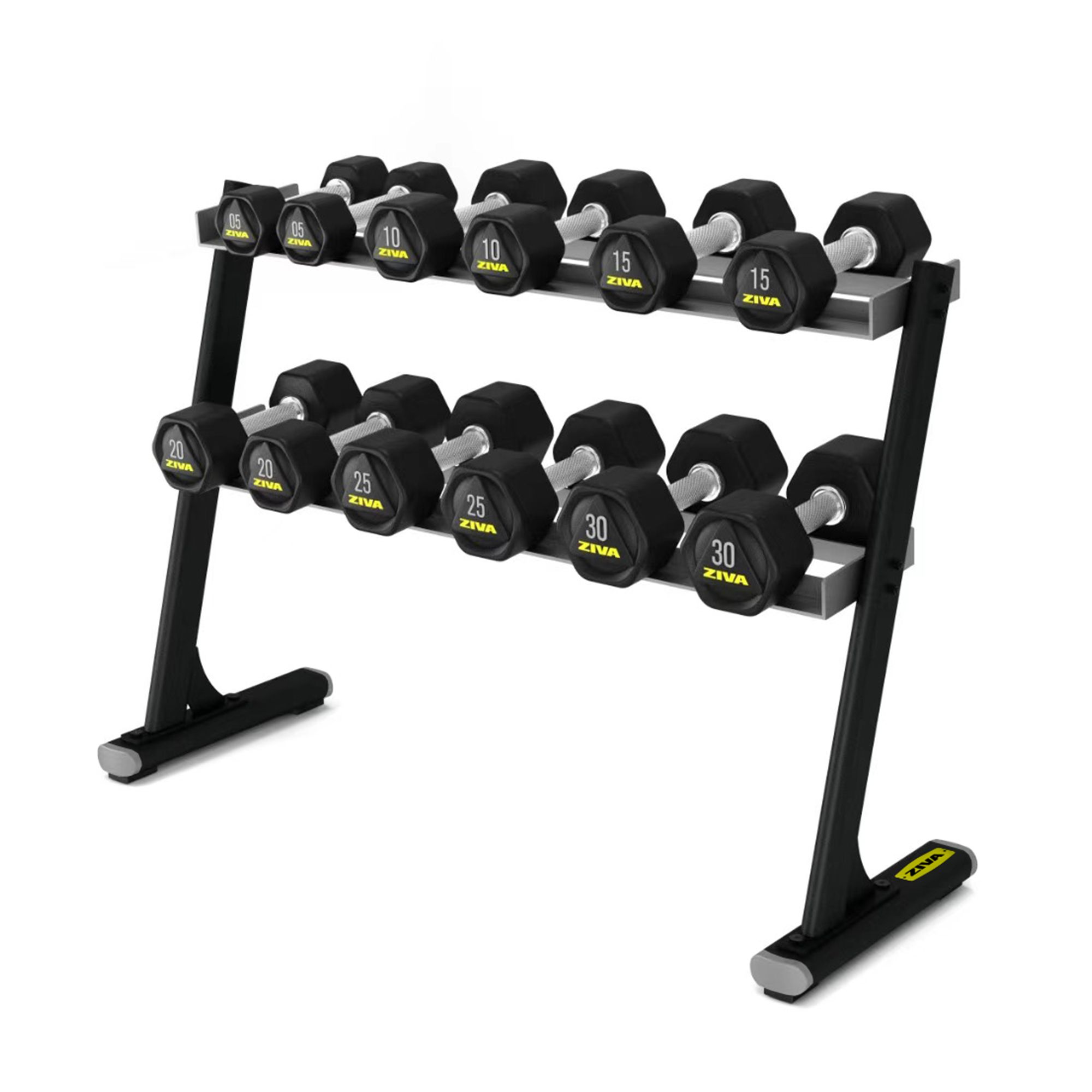 ZIVA 6-Pair Hex Dumbbell Rack product image