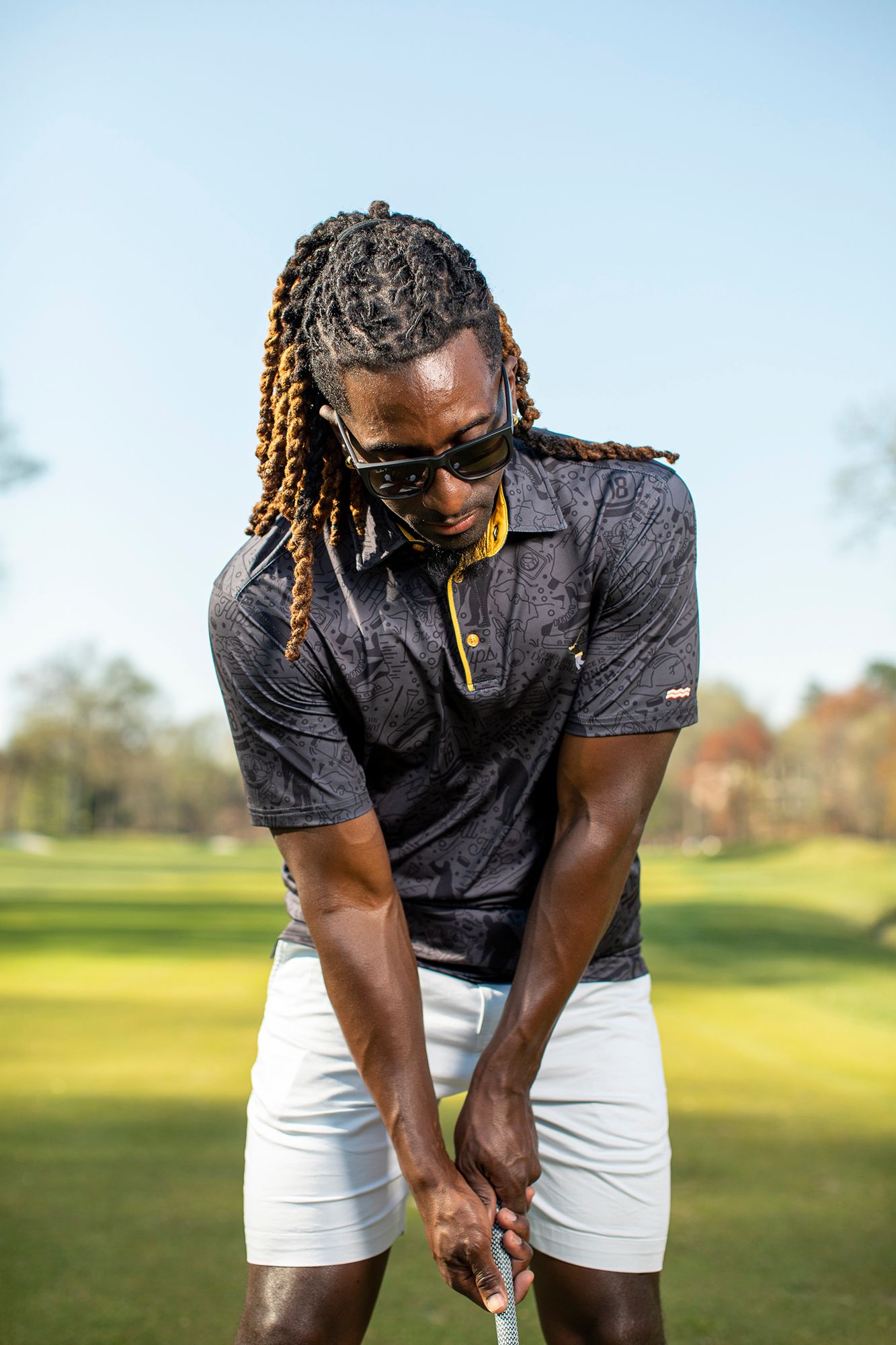 Breakfast Balls Men's Happy Gilmore "Tap in In" Golf Polo product image