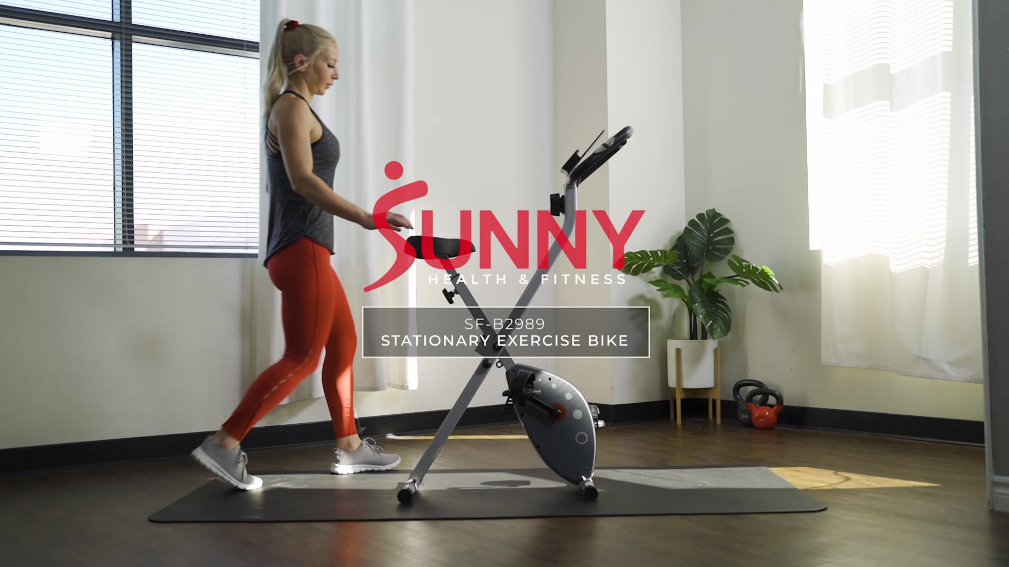 Sunny Health & Fitness Folding Stationary Indoor Bike product