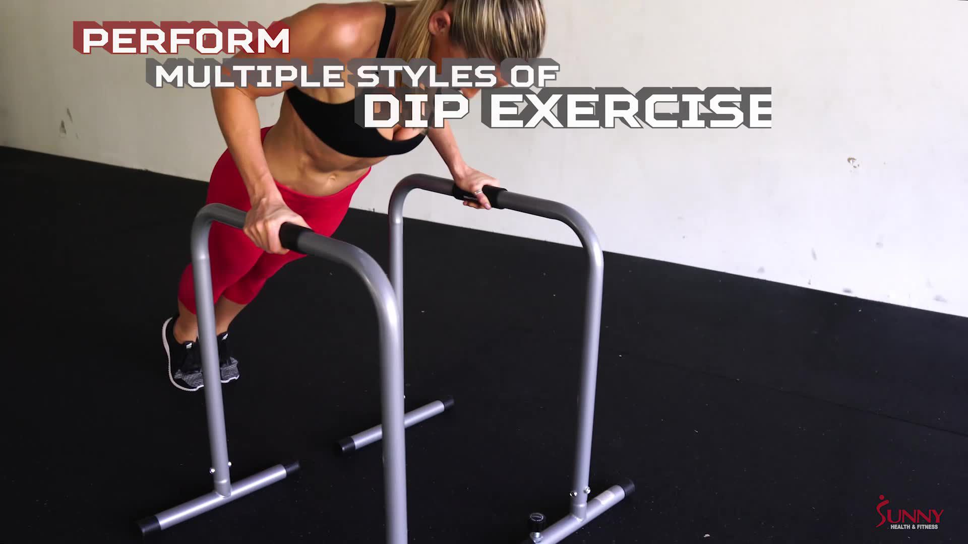 Sunny Health & Fitness Dip Station with Safety Connector product