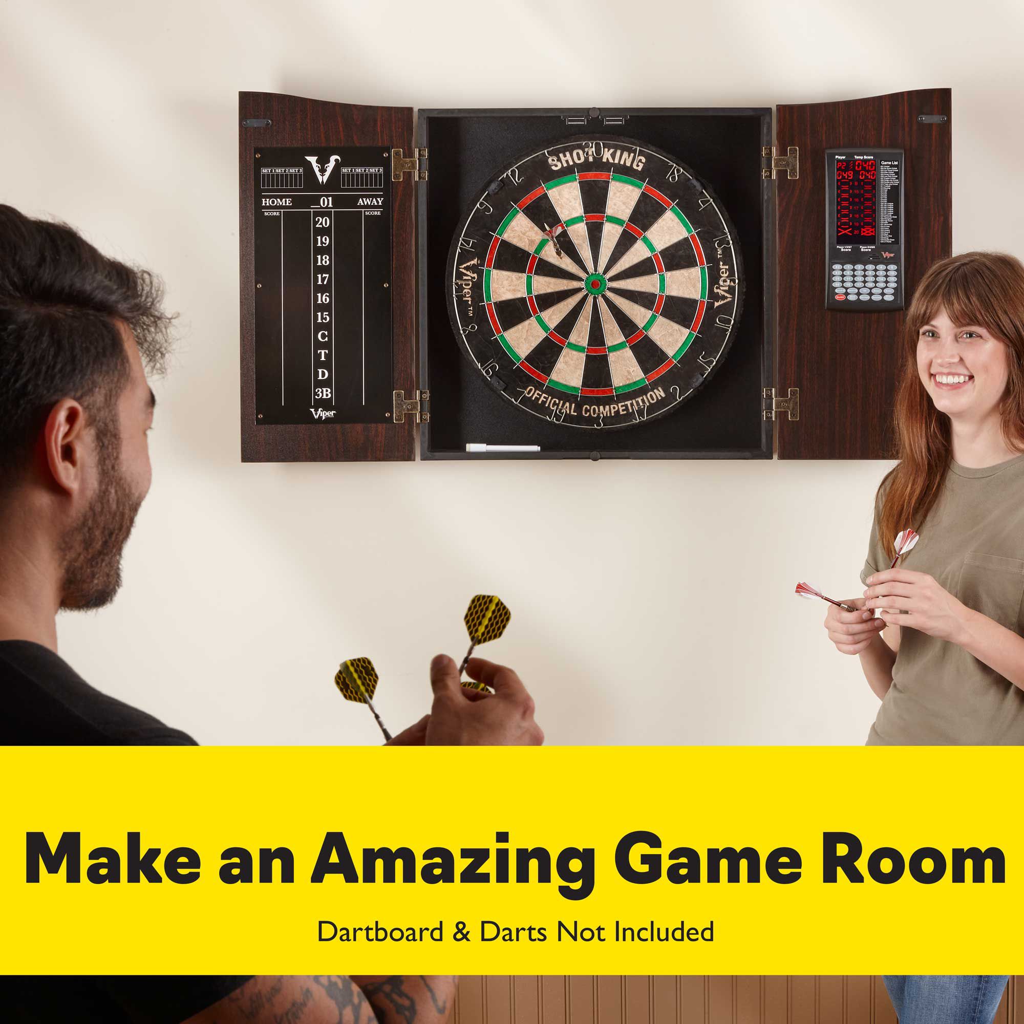 Viper Vault Deluxe Dartboard Cabinet product image
