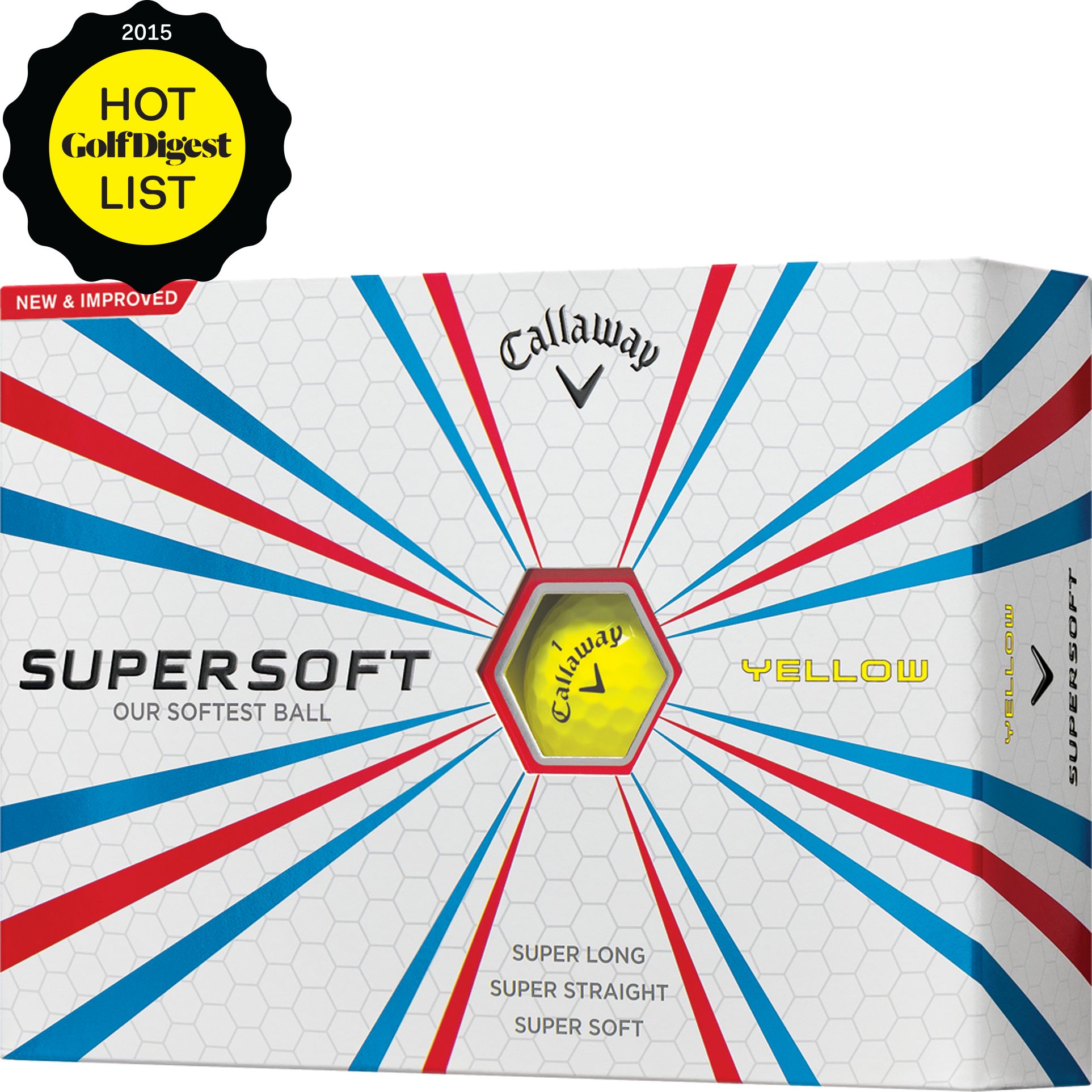 Callaway Supersoft Yellow Golf Balls - Prior Generation