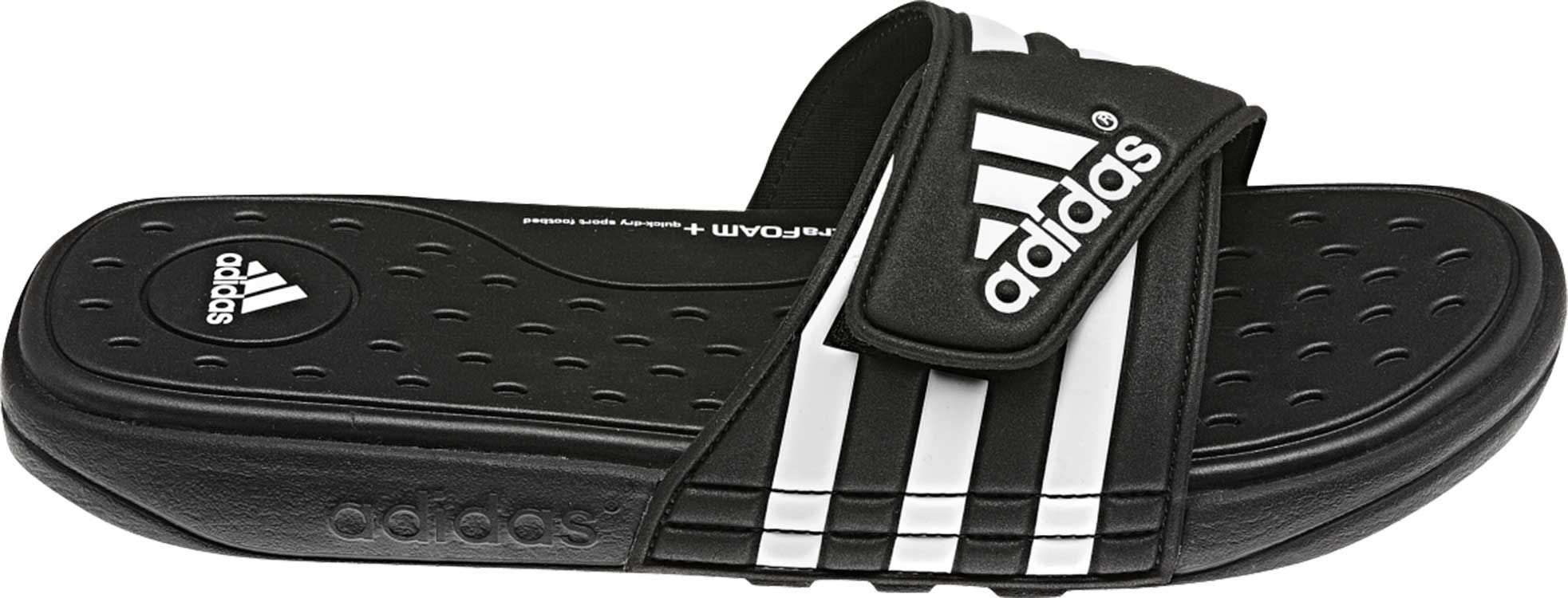 adidas men's slides black