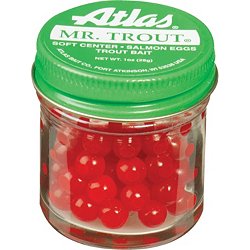 Atlas Mike's Jar of Marshmallow Glitter Salmon Fishing Bait Eggs, Pink 