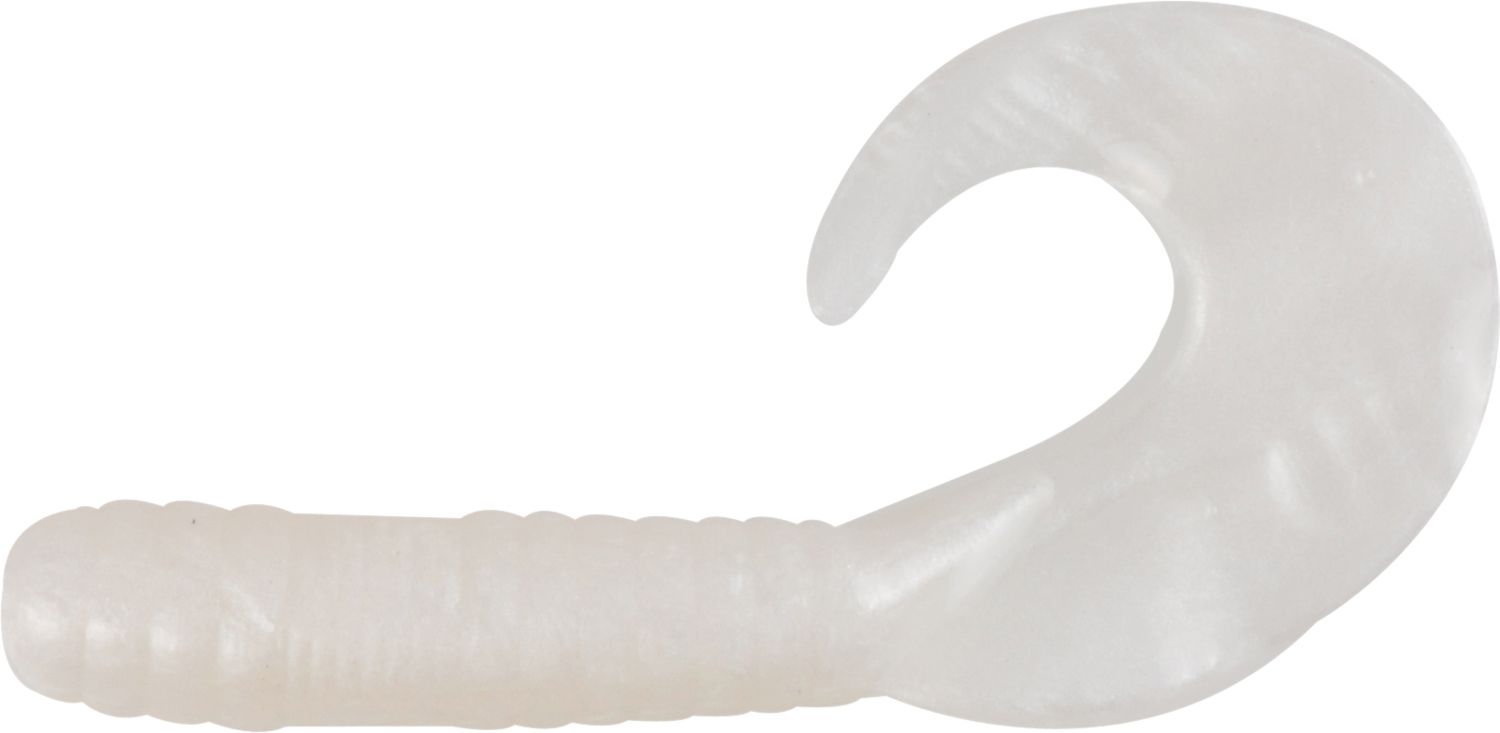 Berkley Gulp! Alive! Jigging Grub Soft Bait, Pearl White