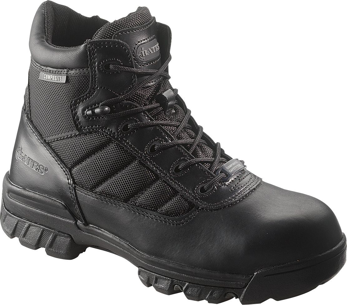 black composite toe tactical boots