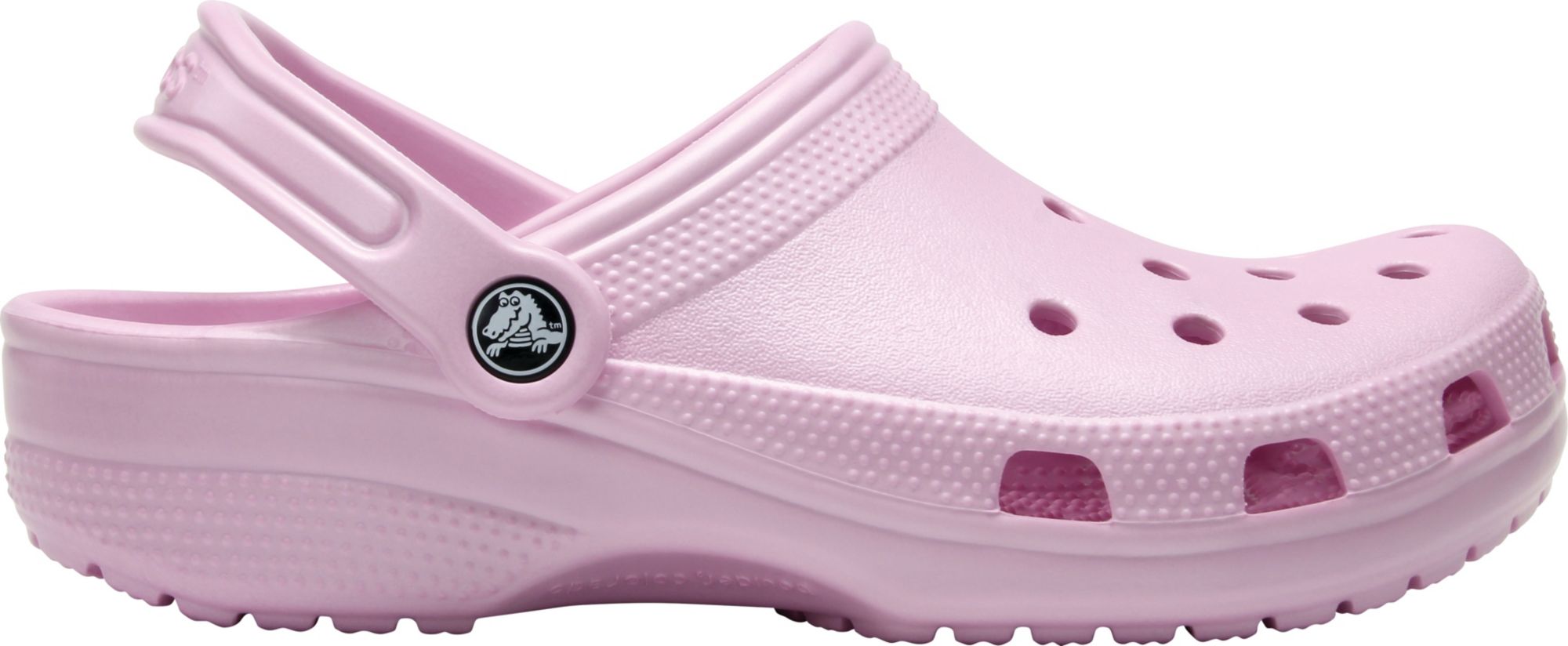 blush pink crocs