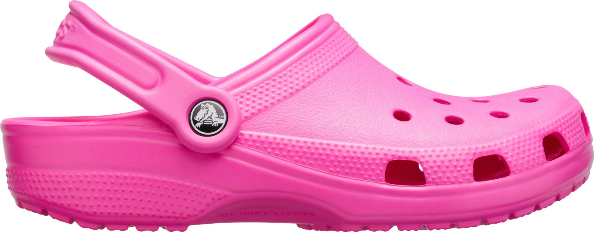 pink glitter crocs adults