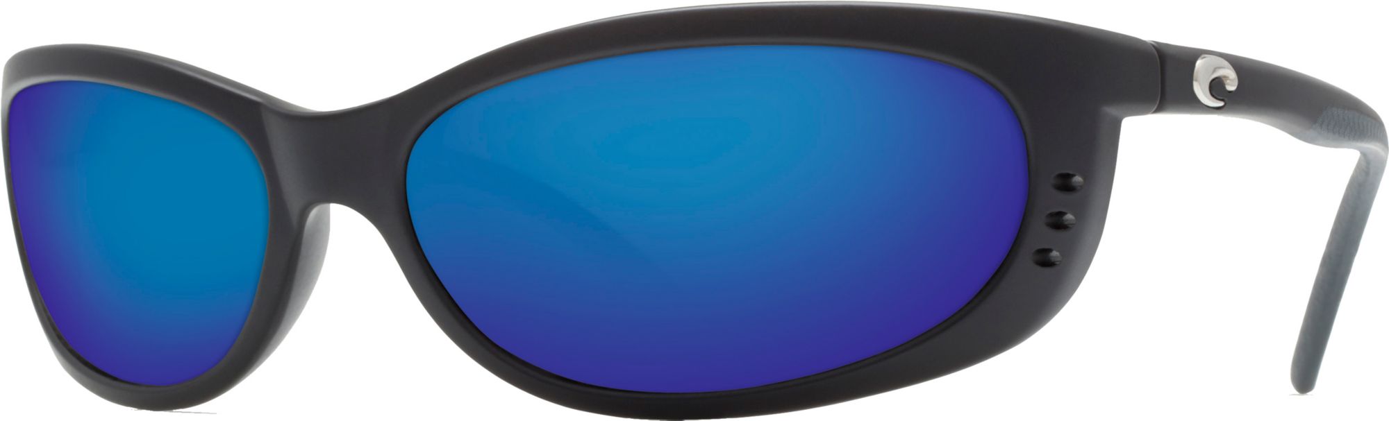 Photos - Sunglasses Costa Del Mar Fathom 580G Polarized , Men's, Black/Blue Mirror | 