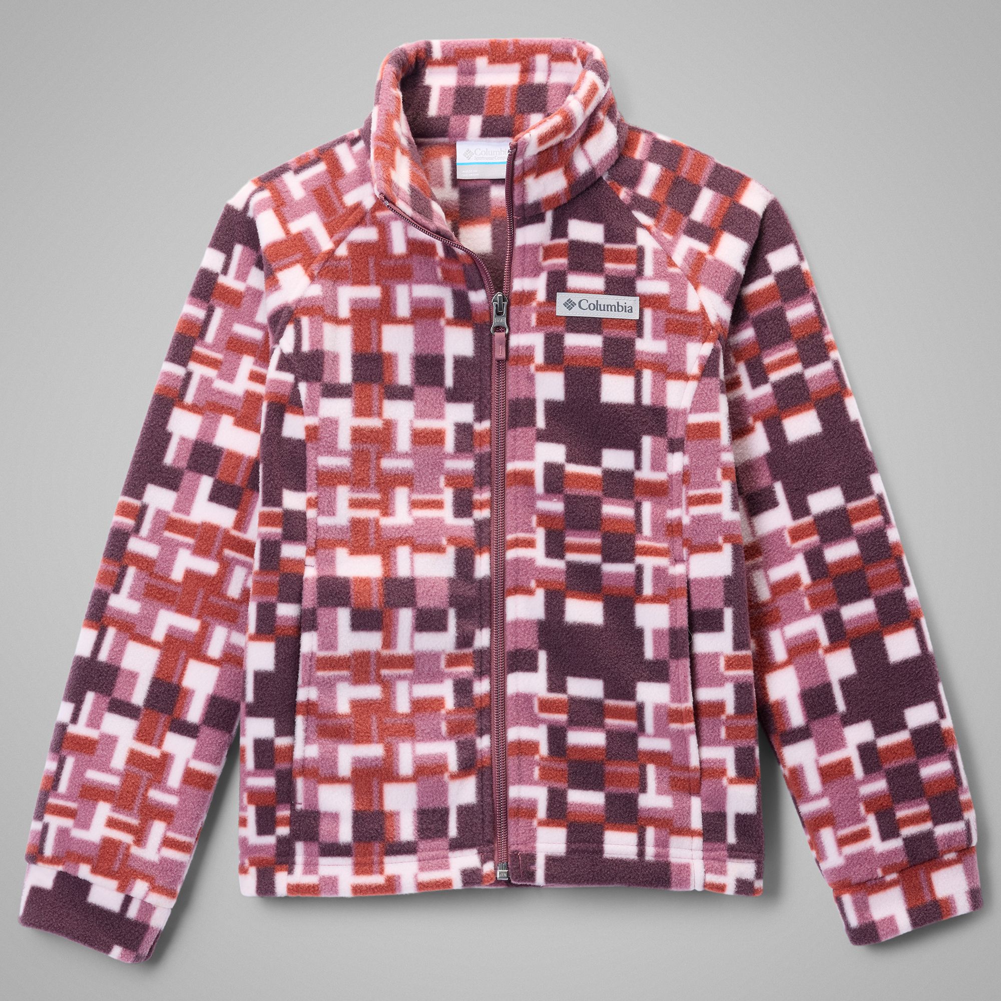 Columbia Girls' Benton Springs Fleece Jacket, Boys', XS, Antique Mauve Unwoven