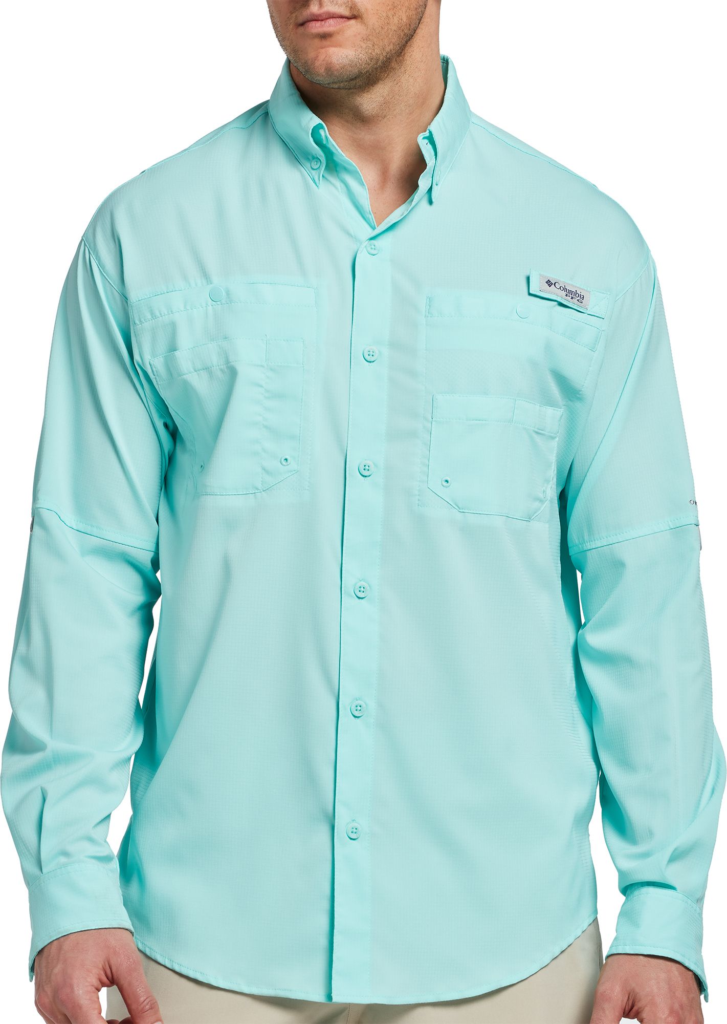 Columbia Men's PFG Tamiami II Long Sleeve Shirt - Purple