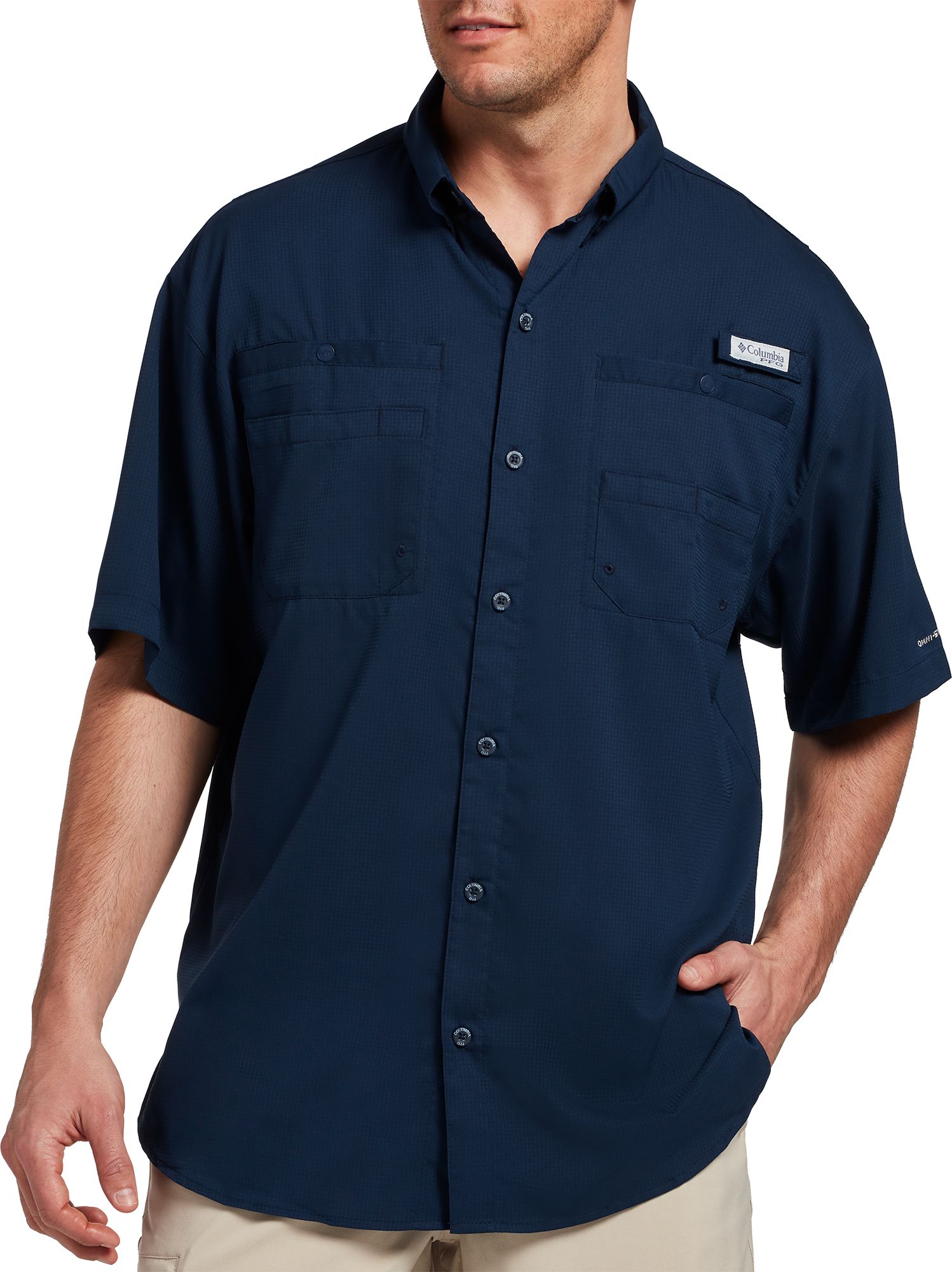 Columbia Men's PFG Tamiami II Short Sleeve Shirt - Blue