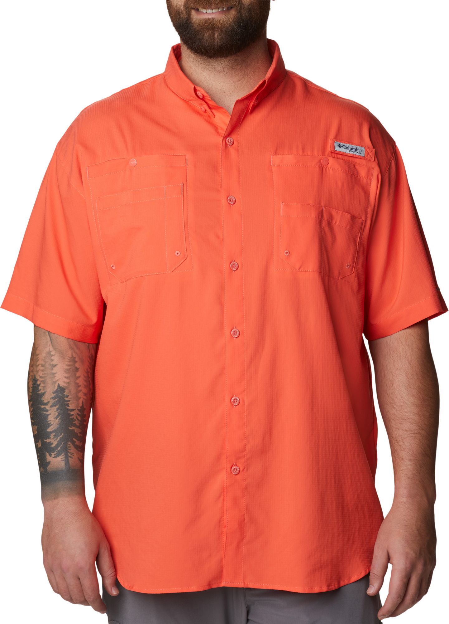 Columbia Men's PFG Tamiami II Short Sleeve Shirt - Orange