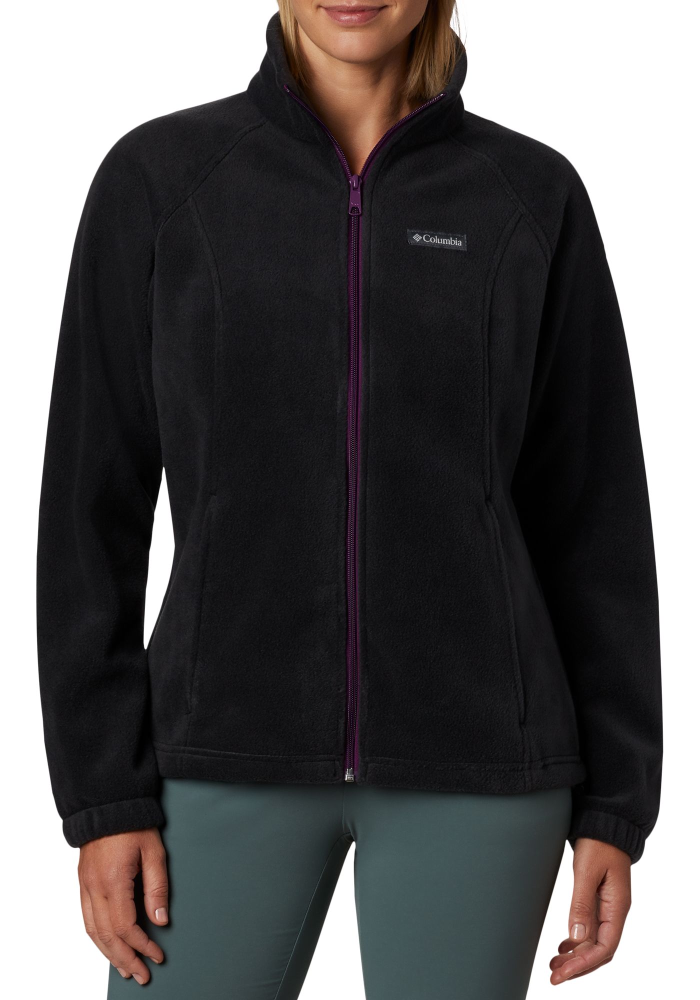 columbia fleece zip up jacket women's