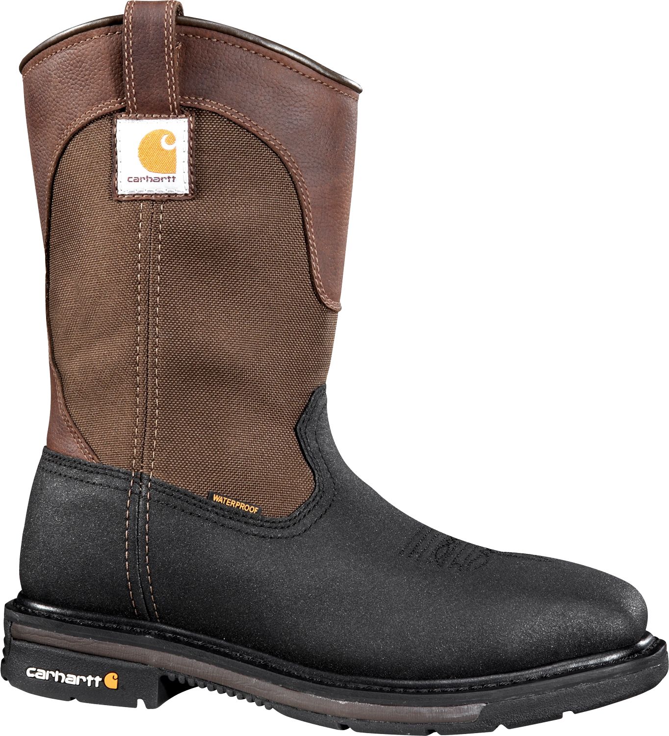 square toe waterproof work boots