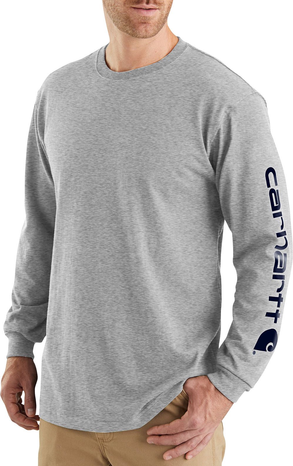 Carhartt Men's Graphic Logo Long Sleeve Shirt