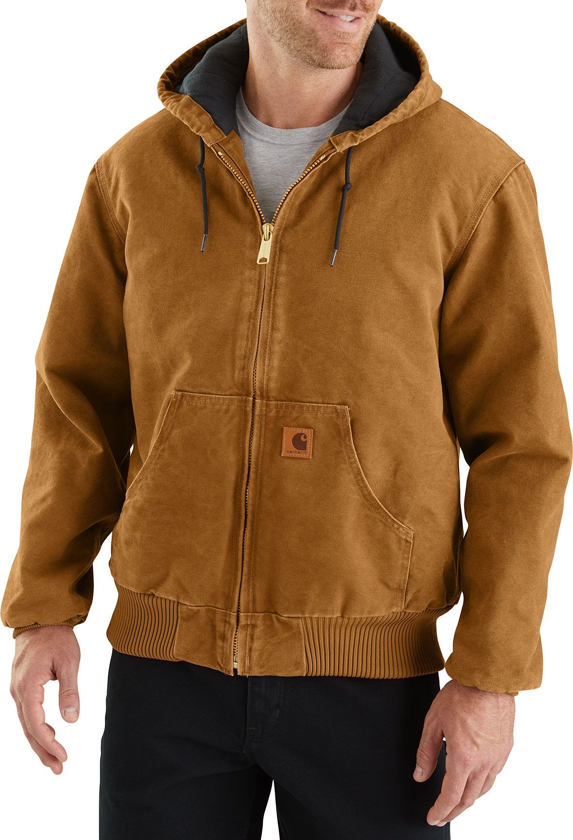 mens carhartt jacket no hood