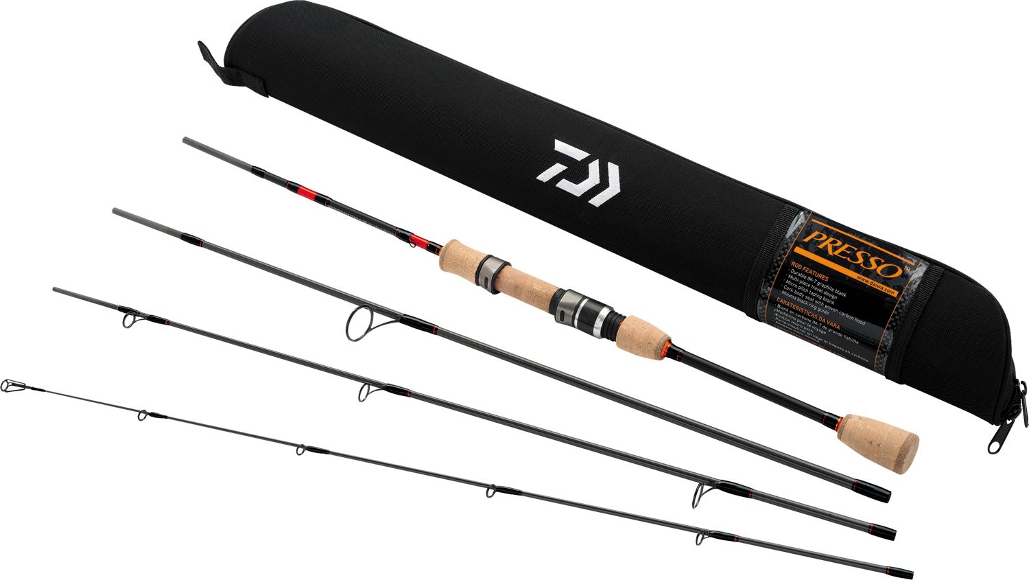 Daiwa Presso Travel 4-Piece Spinning Rods