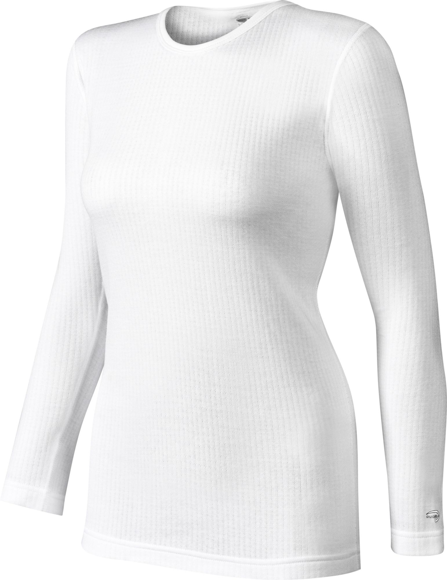 Duofold Women's Thermal Crew Base Layer - White