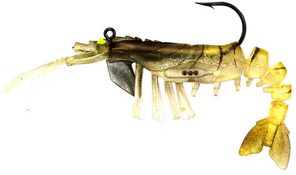 Egret Baits Vudu Shrimp Soft Bait, Gold