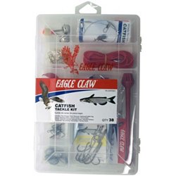  EAGLE CLAW CRAPPIE TACKLE KIT, 53 PIECES, CONTAINS  ASSORTMENT OF HOOKS, SINKERS, AND TACKLE FOR FRESHWATER CRAPPIE AND OTHER  PANFISH FISHING
