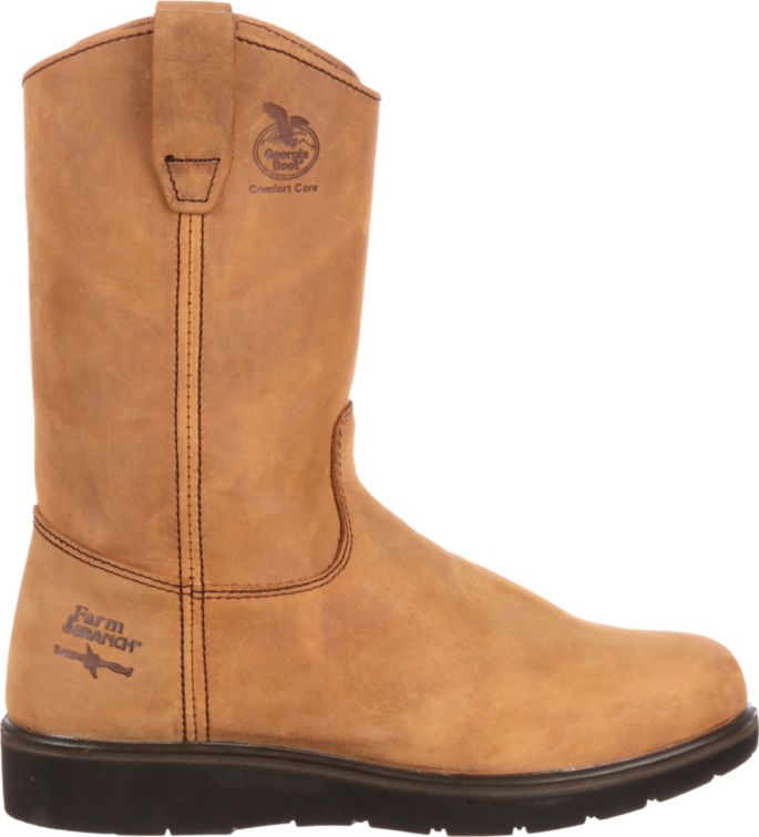 Georgia Boot Men S Farm Ranch Wellington Comfort Core Work Boots