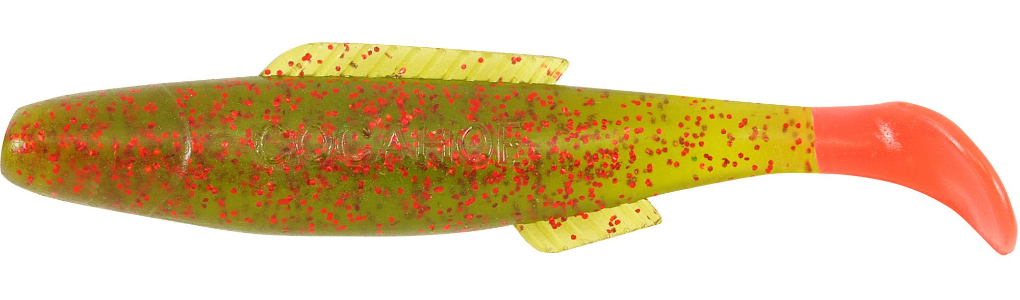 Avocado Red Glitter Fire Tail