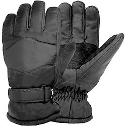 WMOSS Work Gloves Touch Screen Flex Grip Winter Gloves Warm Fleece Driving  Gloves Windproof Outdoor For Men Women,Black (Small)