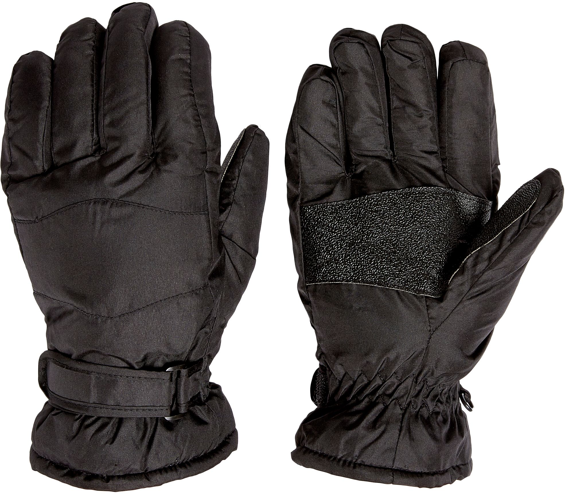 black winter gloves