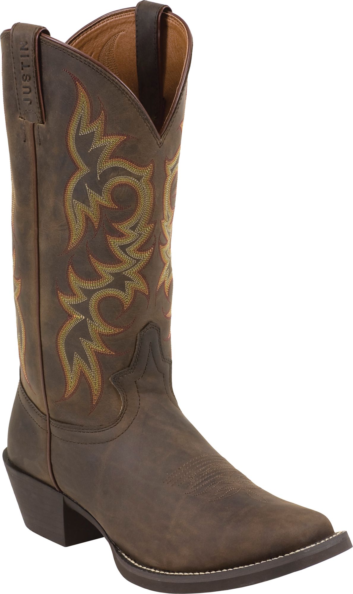 justin men's stampede western boots