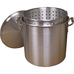 King Kooker 60 Quart Aluminum Pot with Basket and Lid